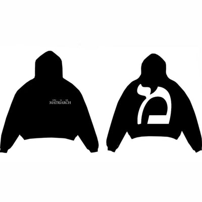 Matriarch Café Black Hoodie – Mem Back Print