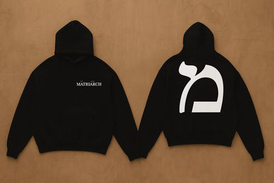 Matriarch Café Black Hoodie – Mem Back Print